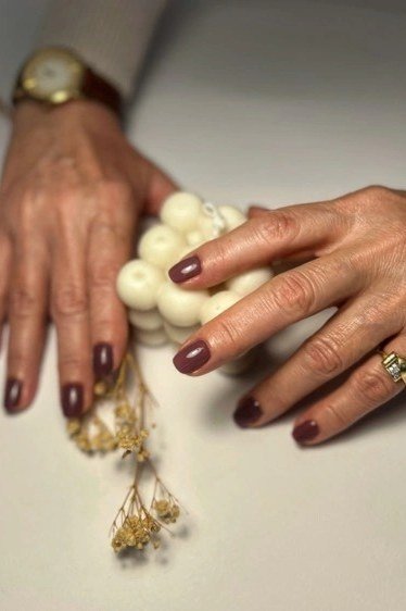 Dark Plum Solids for older women