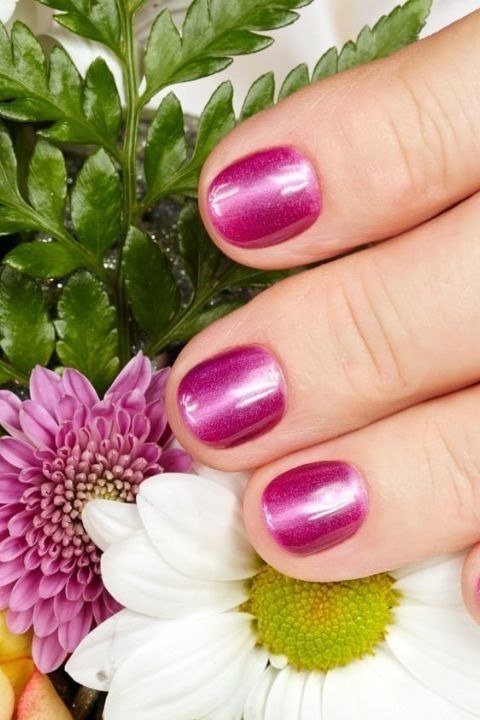 Magenta Pink Nails - manicure idea for women over 40