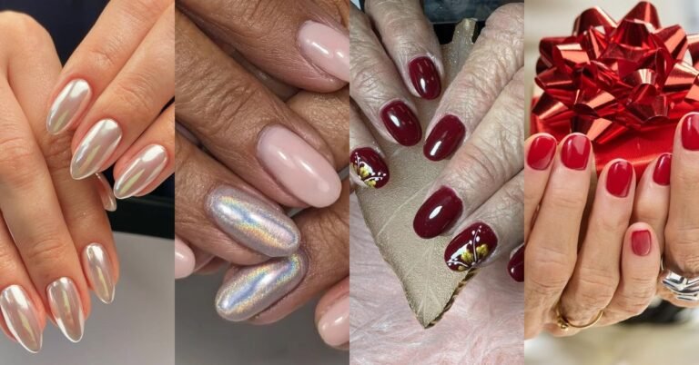 70 Manicure Ideas for Women Over 40 - featured image collage
