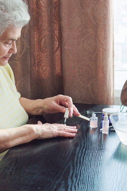 Set Up a Relaxed Polish Station for women over 60 - simple nail tip 29