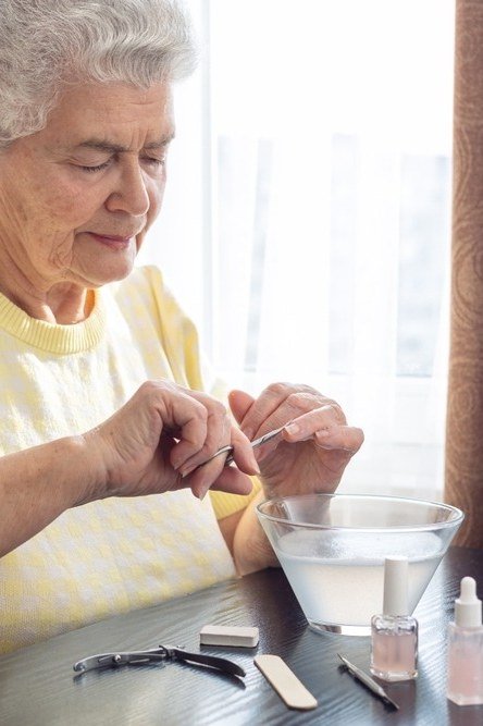 Trim and Shape Before You Paint for women over 60 - simple nail tip 31