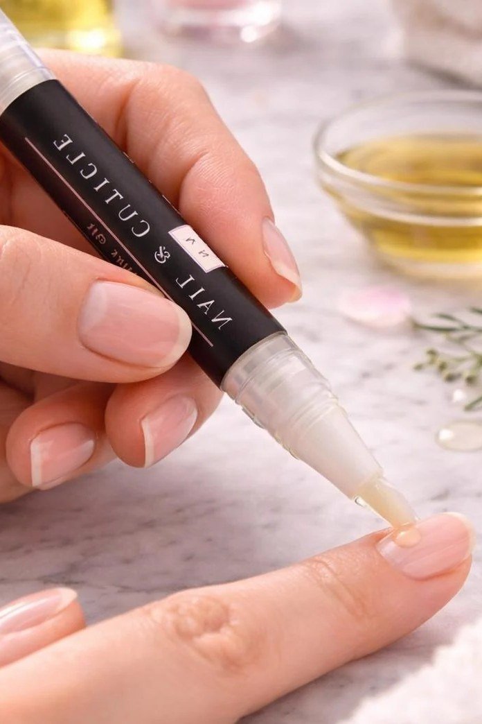 Try a Cuticle Oil Pen for women over 60 - simple nail tip 38