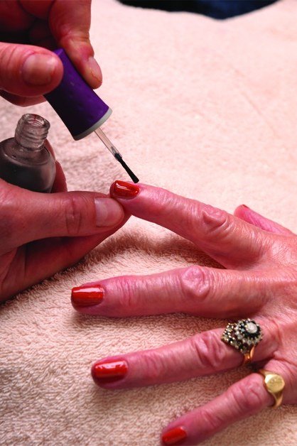 Apply Polish in Thin, Even Layers for women over 60 - simple nail tip 59