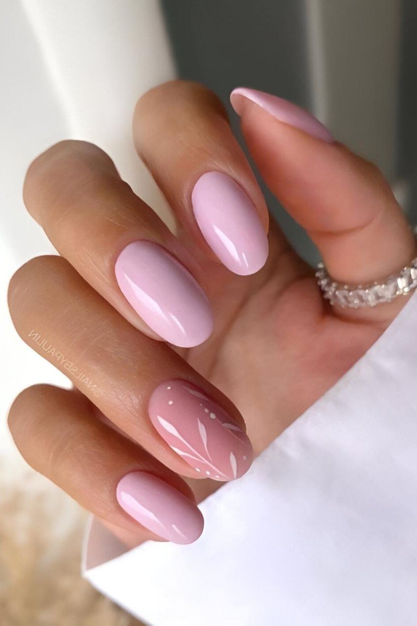 57. Pastel Lavender Oval Nails - nail art idea for women over 40
