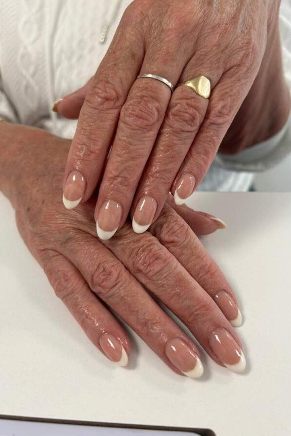 French white tips, older hands