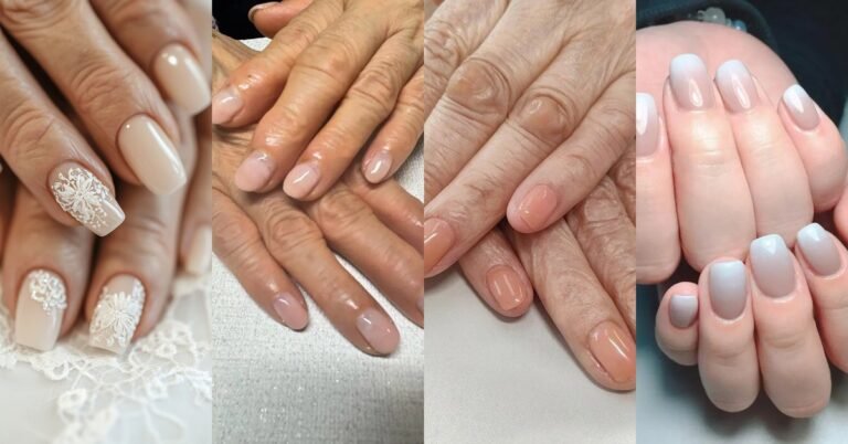 68 Nude Nail Ideas for Women Over 70