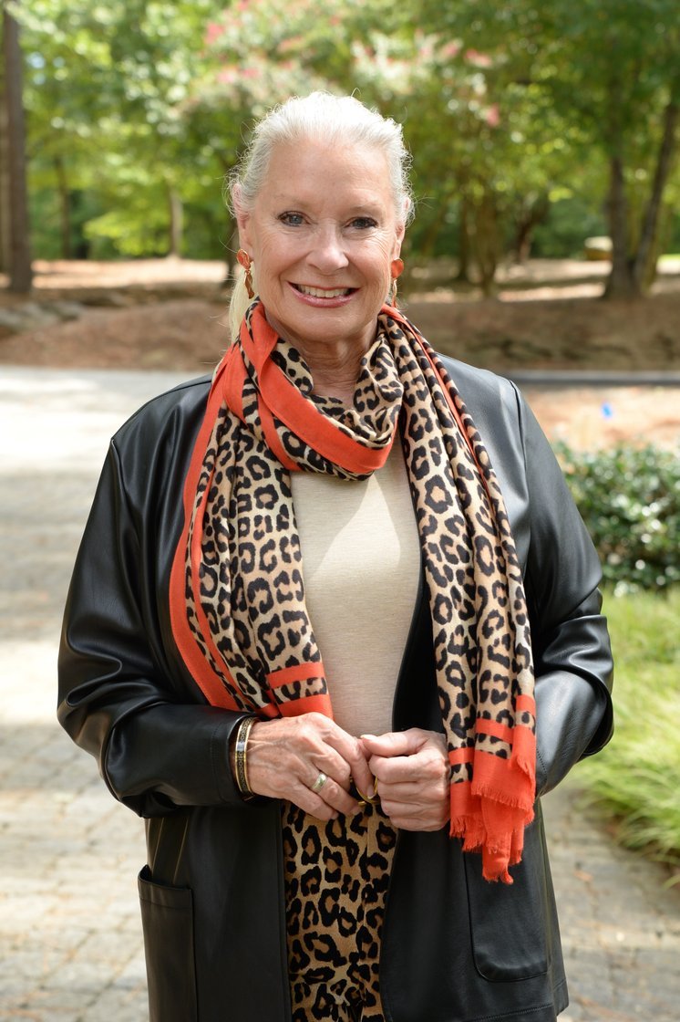 Black Blazer and a Leopard Scarf - fall fashion for women over 50