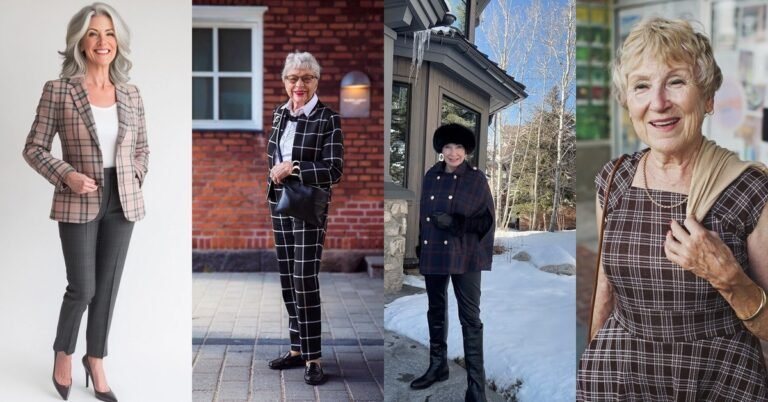 67 Plaid Outfits for Women Over 60