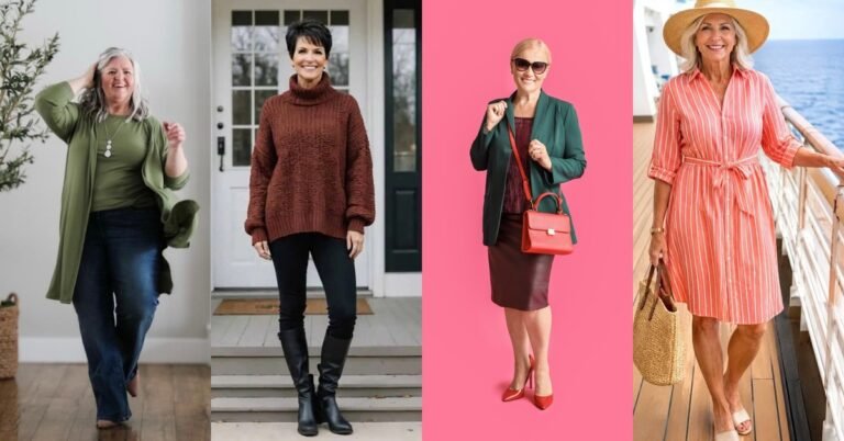 58 Flattering Plus-Size Outfits for Women Over 60