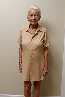 Camel straight shirt dress for women over 60: simple warm tan with short sleeves and an unfussy cut