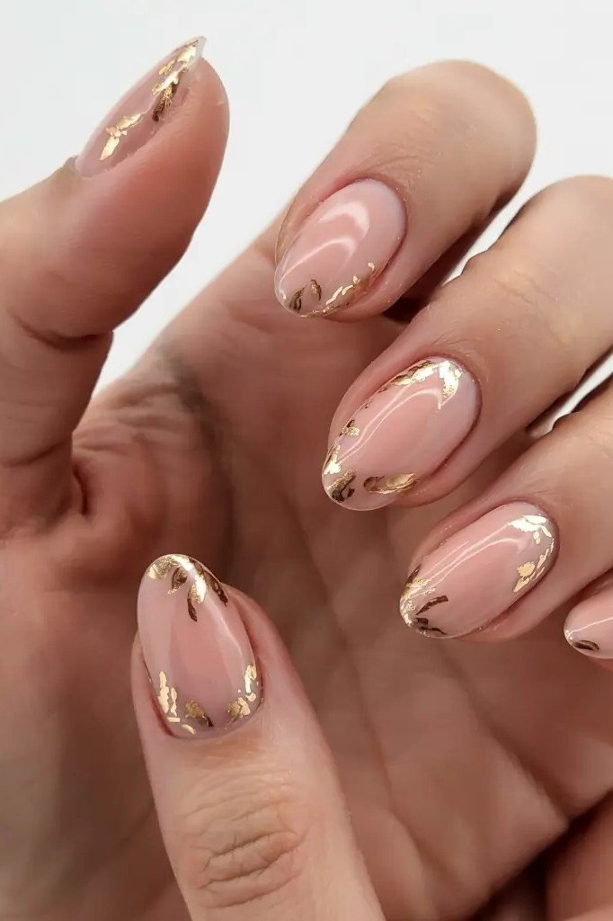Pastel Pink Oval Nails, soft pink nail idea for women over 70