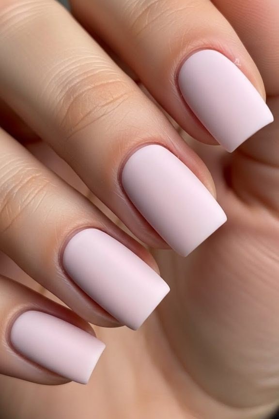 Pink Peony Nails, soft pink nail idea for women over 70