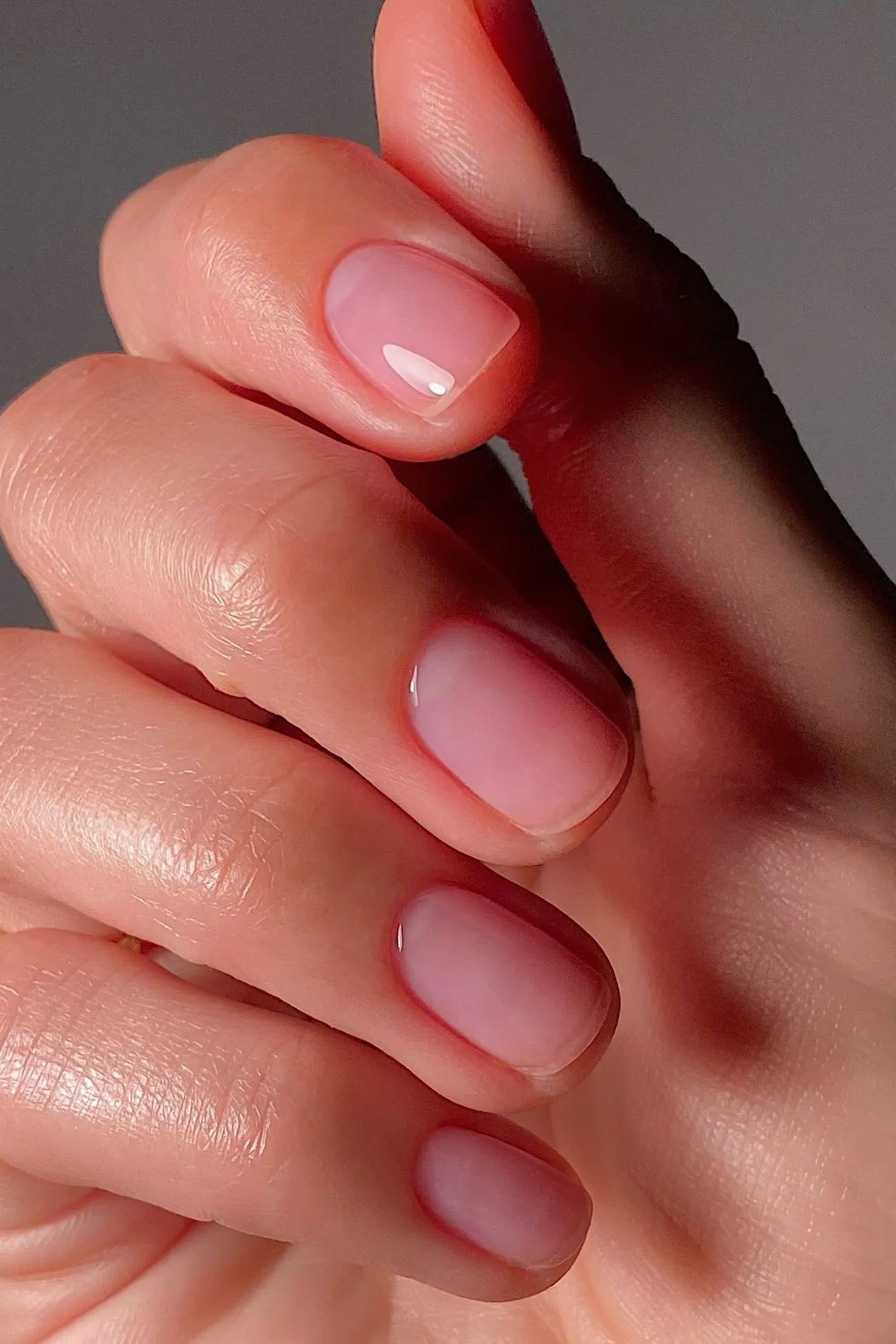 Matte Dusty Rose Rounds - simple pink nail idea for women over 50