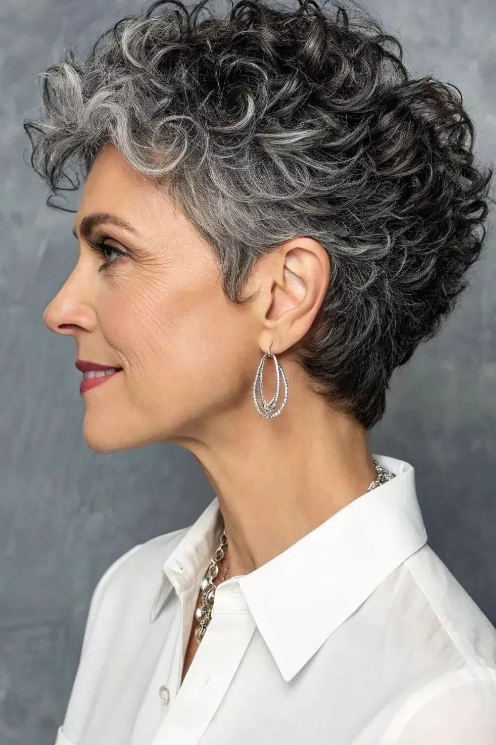 Blonde Curly Bob with Soft Layers short haircut for women over 60 with thin curly hair