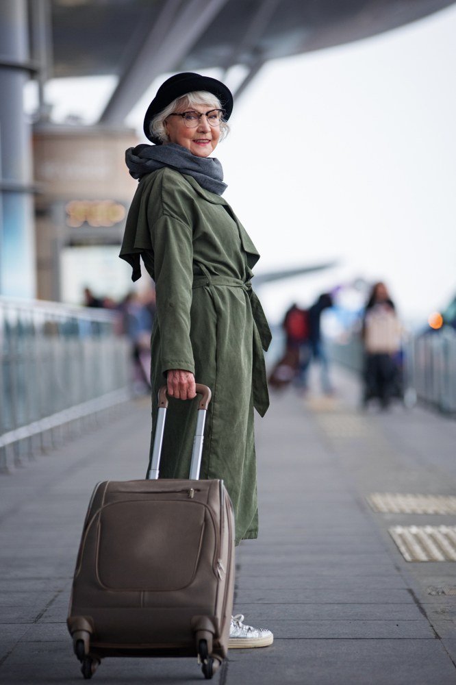 Olive-Green Belted Shirt Dress with Sneakers, travel outfit for women over 70