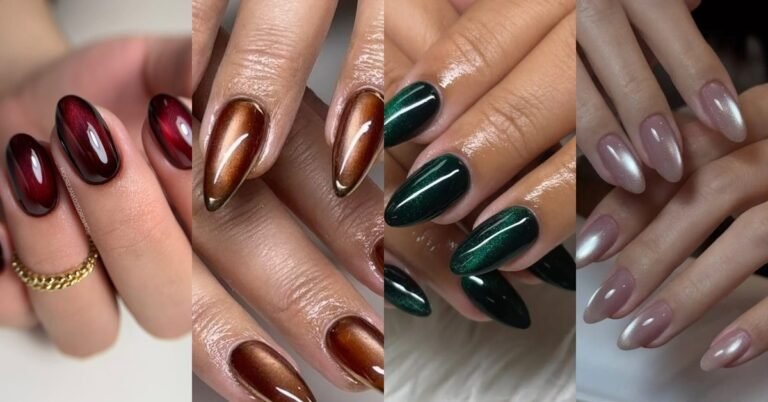 70 Velvet Cat Eye Nail Ideas for Women Over 40