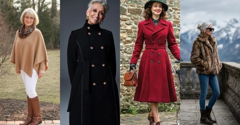 68 Vintage Glamour Winter Outfits for Women Over 60