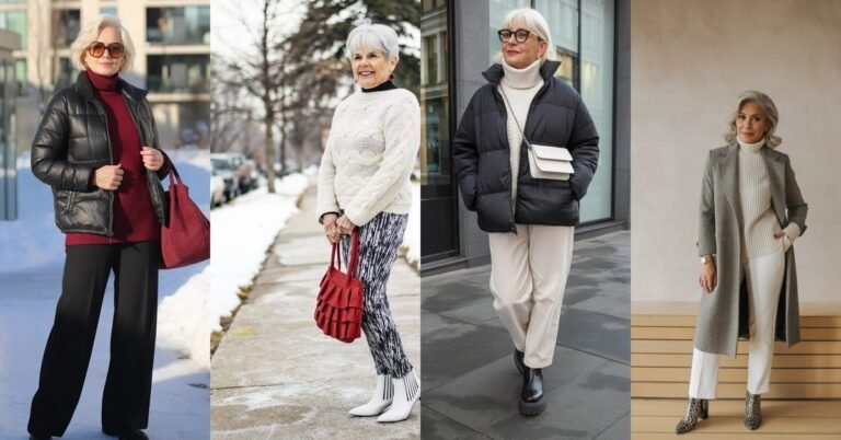 59 Cozy Winter Outfits for Women Over 60