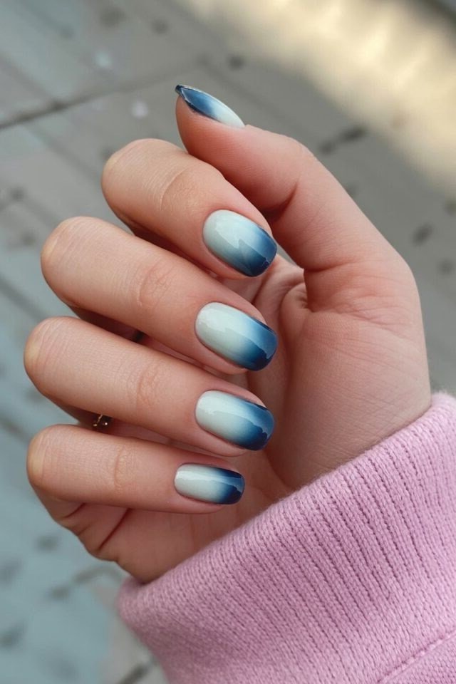 Soft Blue Gradient for women over 60