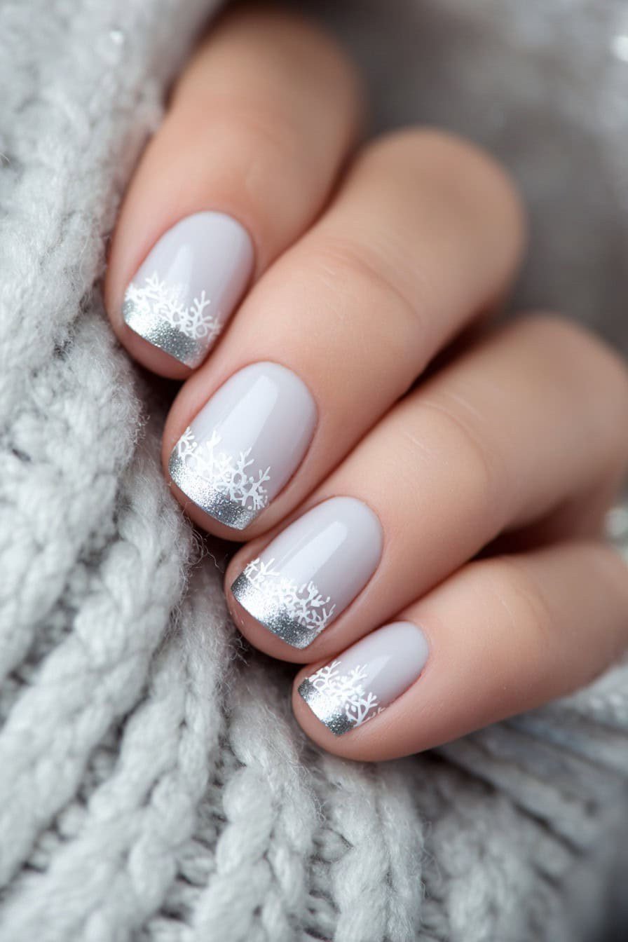 Deep Purple Gloss Nails - winter nail idea for women over 60