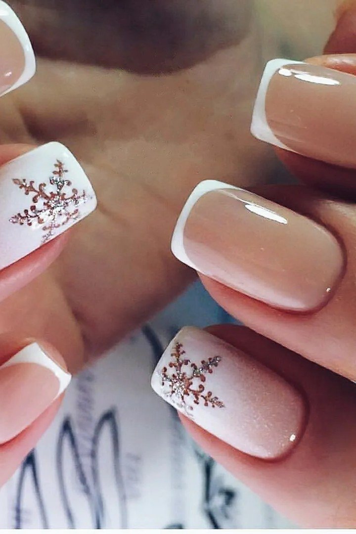 Metallic Burgundy Chrome Nails - winter nail idea for women over 60