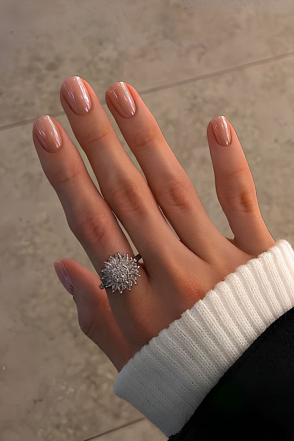 Rich Royal Purple Nails - winter nail idea for women over 60