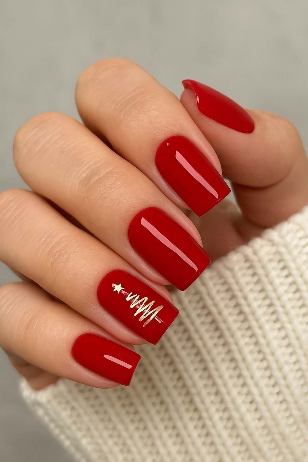 Classic Red with Heartbeat Line for women over 60