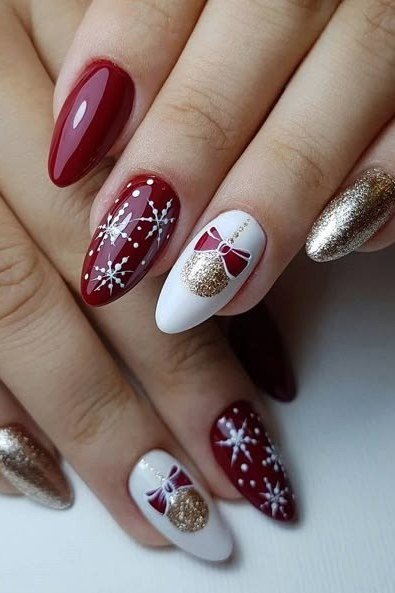 Red, White, and Gold Christmas Mix for women over 60