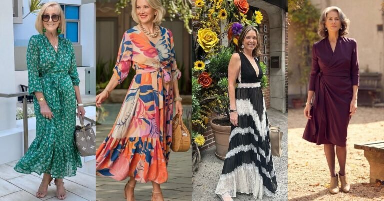57 Wrap Dresses for Women Over 60