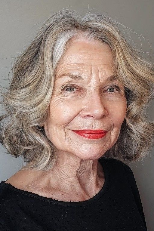 Grey Curly Cut with Bounce for women over 60